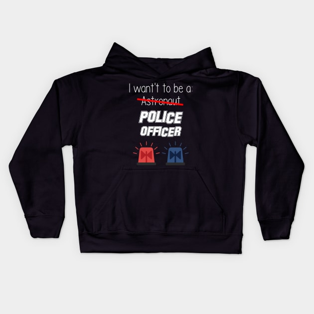 Kids Future Police Officer Fun Novelty Kids Hoodie by 5StarDesigns